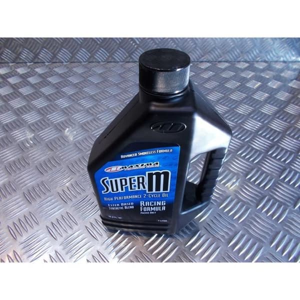 maxima super m oil motorcykel skoter 2 takt racing formel 1 liter syntetisk högpresterande