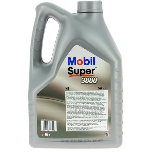 MOBIL oljetillsats SUPER 3000 XE - Syntet / 5W30 / 5L