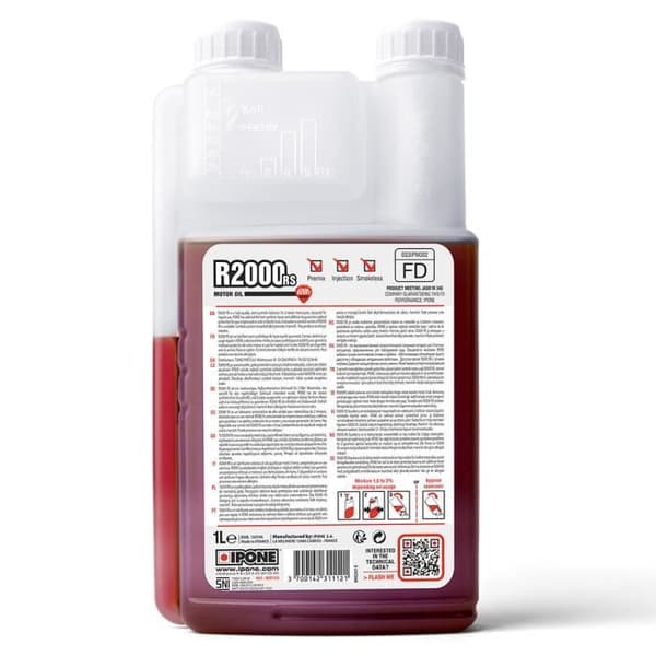 IPONE Racing Samuraï 2T motorolja - Jordgubbsdoft - 1 Liter