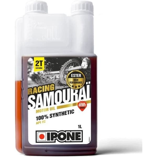 IPONE Racing Samuraï 2T motorolja - Jordgubbsdoft - 1 Liter