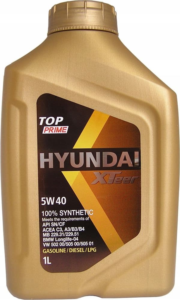 HYUNDAI 5W40 Top Prime -moottoriöljy OE 1L