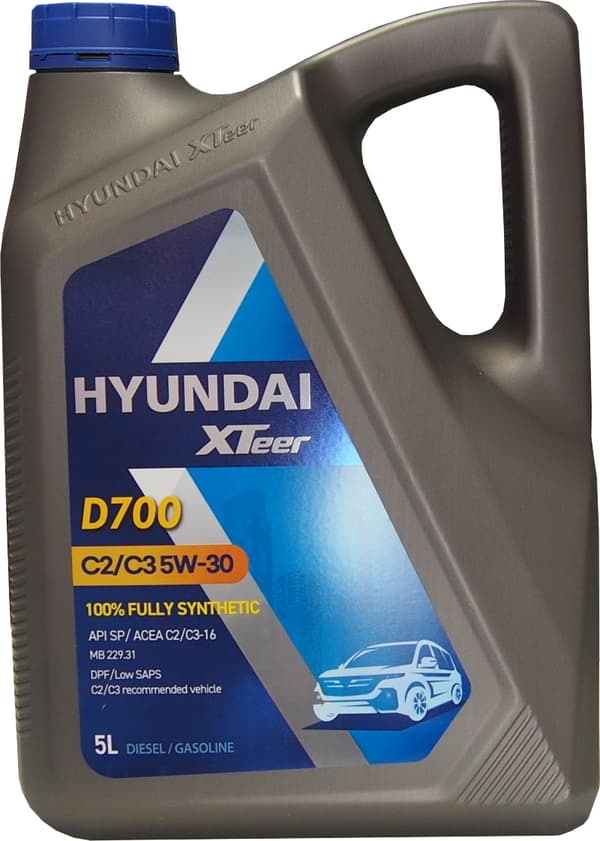HYUNDAI XTeer 5W30 5W-30 D700 C3/C2 5L OE olie