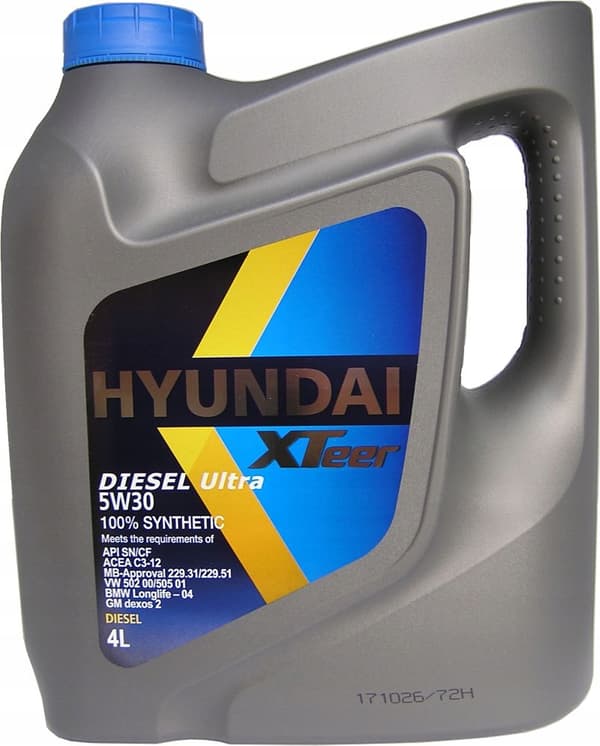 HYUNDAI XTeer 5W30 5W-30 Diesel ULTRA -4L OEM olie