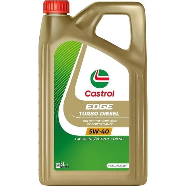 Castrol EDGE Turbo Diesel 5W-40 motorolja med Fluid TITANIUM - 5L
