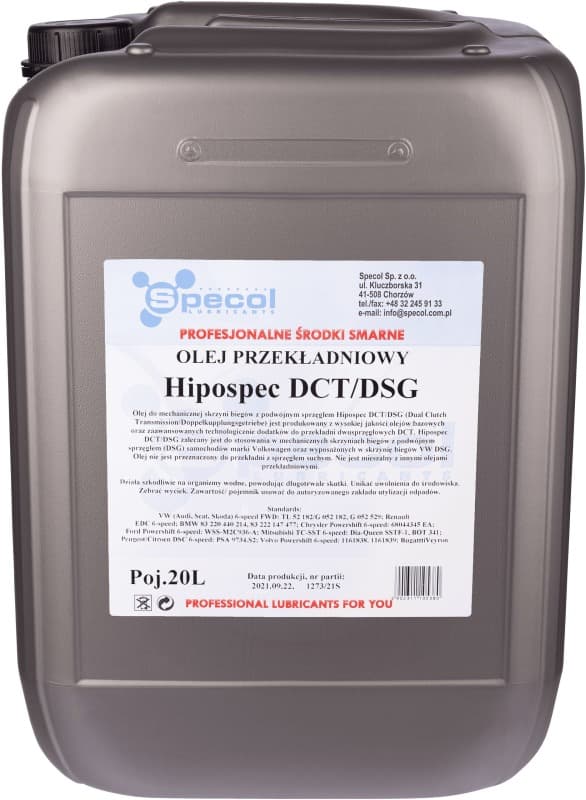 SPECOL DCT/DSG OIL 20L HIPOSPEC