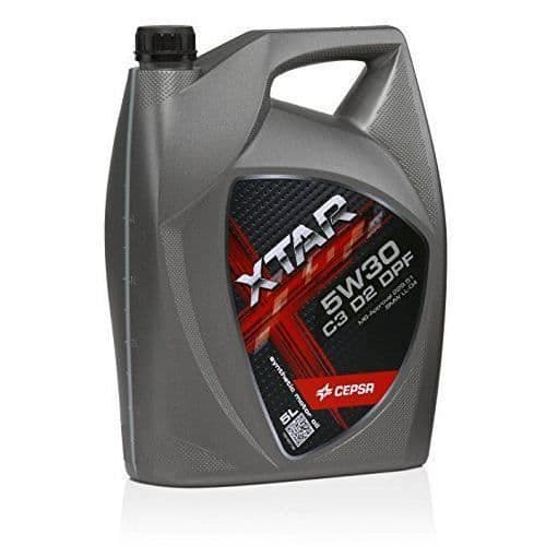 CEPSA Xtar 5W30 C3/D2 DPF Syntetiskt Olja för Personbilar, 5 L - 513933077
