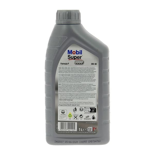 MOBIL Syntetisk motorolja S3000 - 0W30 Formula-P - 1 L.