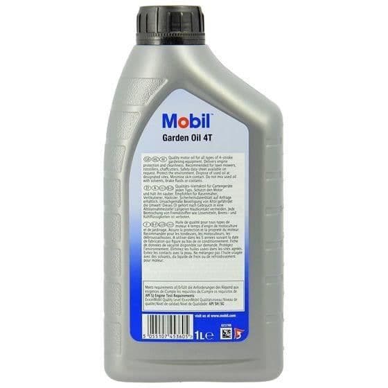 Moottoriöljykanisteri - MOBIL - M-GARDEN 4T SAE30 - 1 L - 4 vuodenaikaa