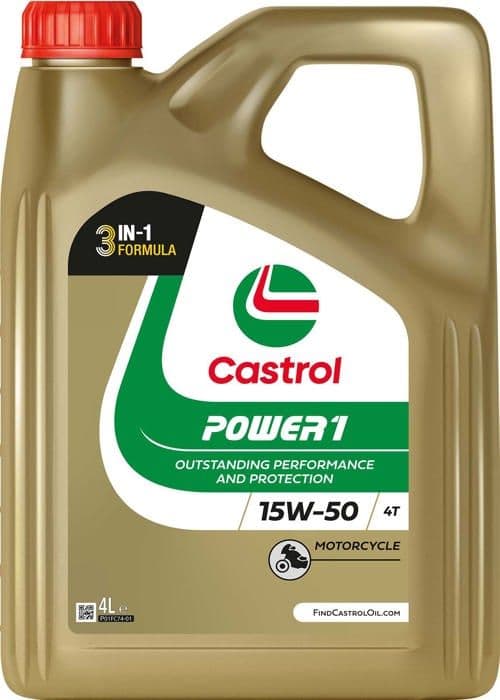 Moottoriöljy - CASTROL - Power1 4T 15W-50 - 4L