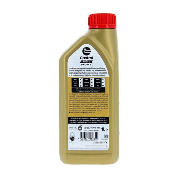 CASTROL EDGE 5W-30 C3 1L - 5W30 moottoriöljy
