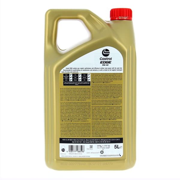 CASTROL EDGE 5W-40 5L - 5W40 moottoriöljy