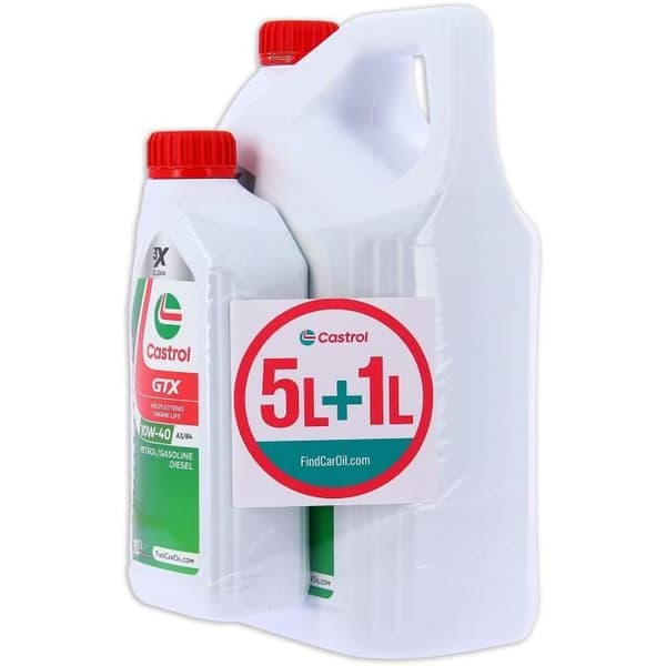 Moottoriöljy - CASTROL GTX - 10W-40 A3/B4 - 5L+1L - 057026