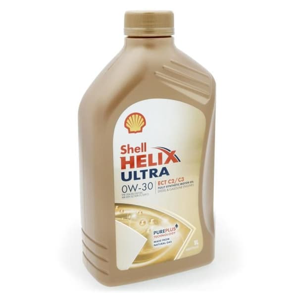 1 liter original Shell Helix Ultra Ect C2/C3 0W30 Olja 550046305 Api Sn Set