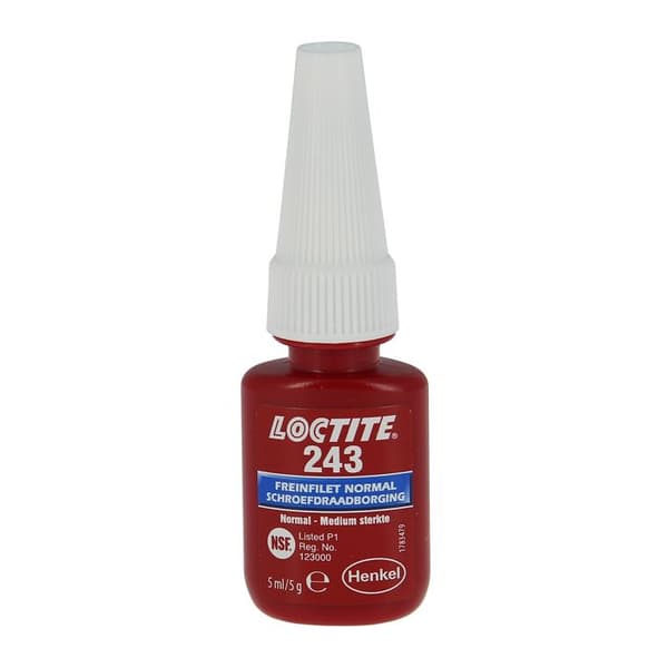Loctite 243 normal medium 5 ml automatisk gänglåsningslim för mekaniska tvåhjuliga motorcyklar