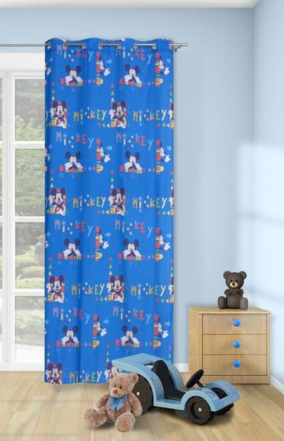 Mike verho 140x245 cm 28127 sininen kuvio-
