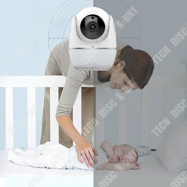 TD® Baby Monitor Ultra-High Definition Lins Fjärrkontroll Färgglad färgväxling Väckarklocka Knapp Påminnelse Kontroll Monitor