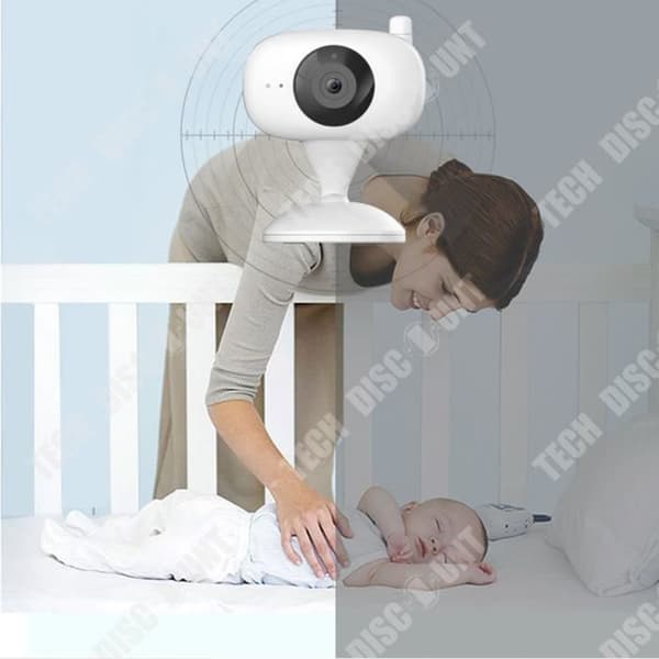 TD® Baby Care Device 4,3 tums högupplösta skärm 2,4 trådlös länkkamera Infraröd nattseendemonitor