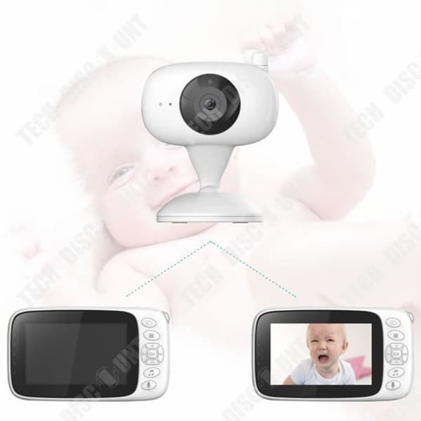 TD® Baby Care Device 4,3 tums högupplösta skärm 2,4 trådlös länkkamera Infraröd nattseendemonitor