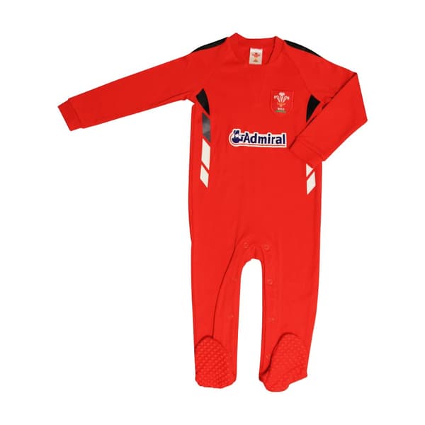 Wales RU Baby Sleepsuit Red 12-18 Months