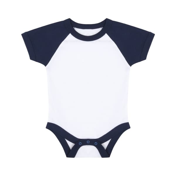 Larkwood Baby drenge/piger Essential kortærmet baseball body med korte ærmer