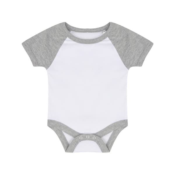 Larkwood Baby drenge/piger Essential kortærmet baseball body med korte ærmer