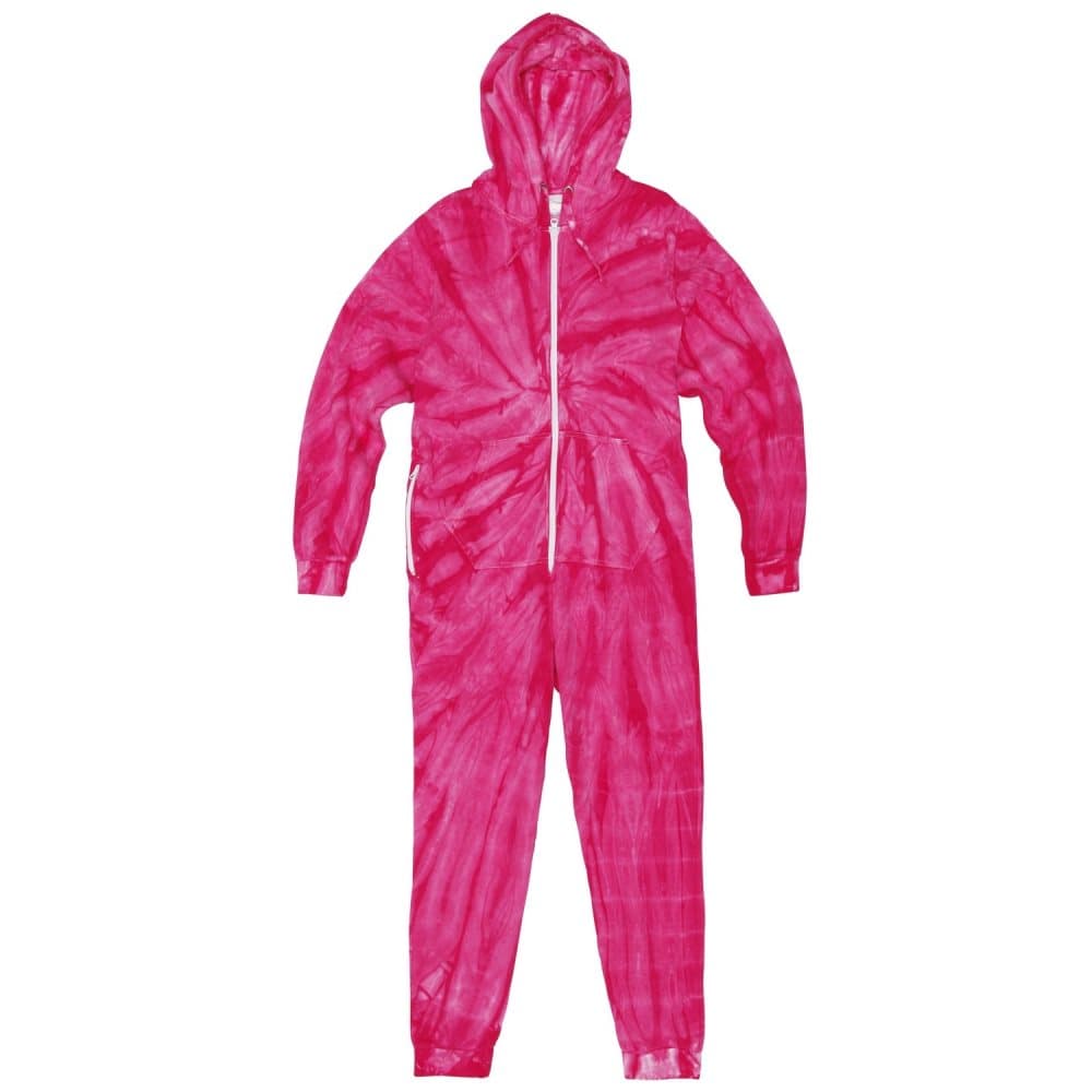 Colortone Unisex vuxna Full Zip Tonal Spider Tie Dye Onesie med full dragkedja
