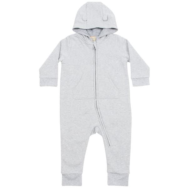 Larkwood Baby unisex fleece allt-i-ett Romper kostym