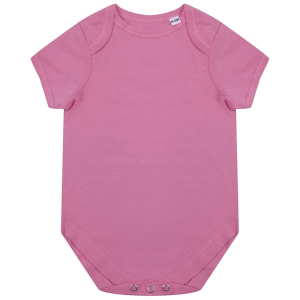 Larkwood Økologisk body til babyer Bright Pink 3-6 Months
