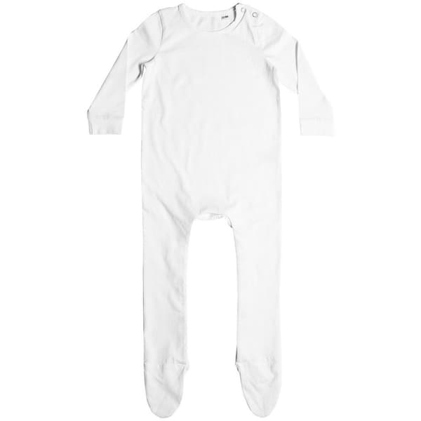 Larkwood Babies Organic Sleepsuit White 0-3 Months