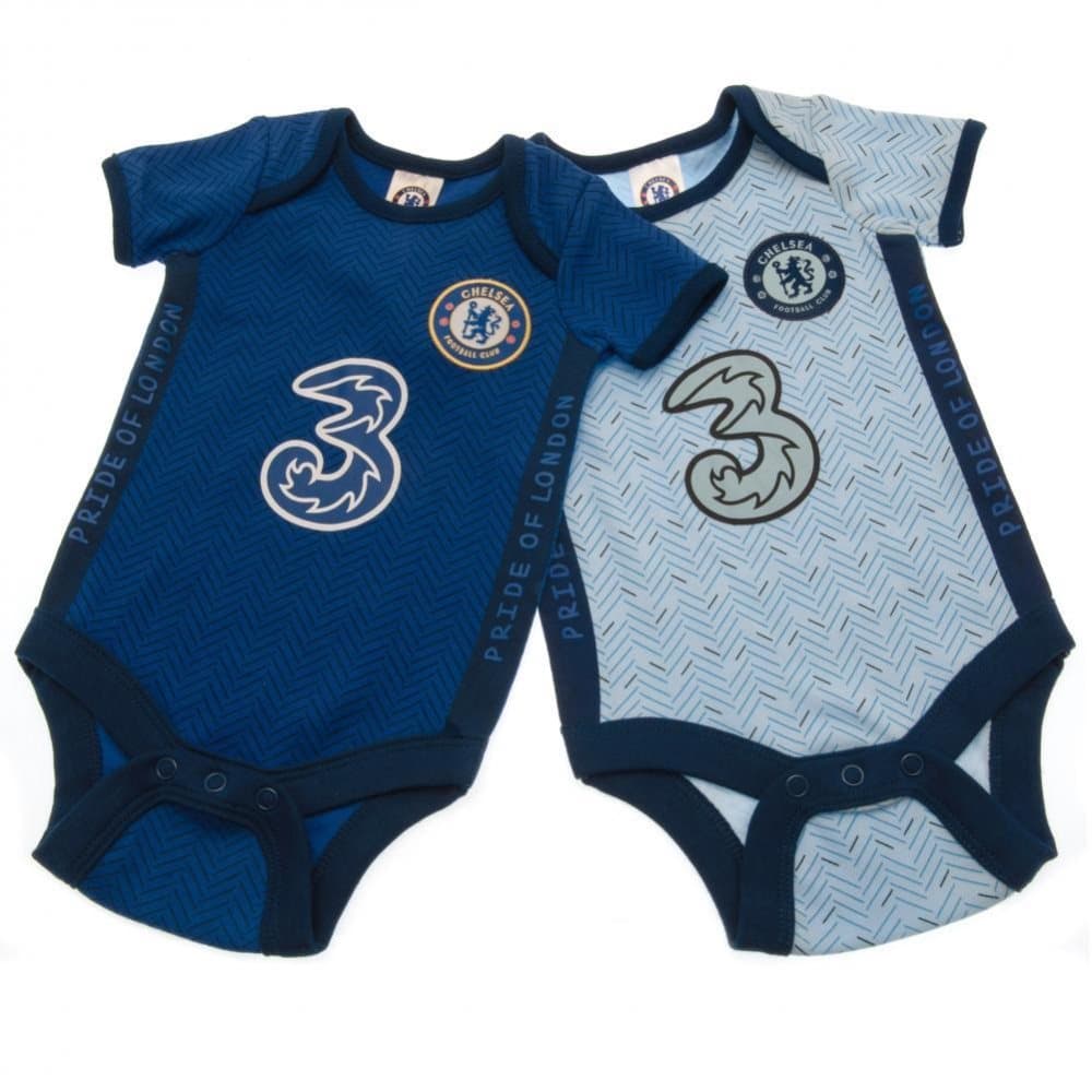 Chelsea FC Baby Pride Of London Bodysuit (Pack of 2)