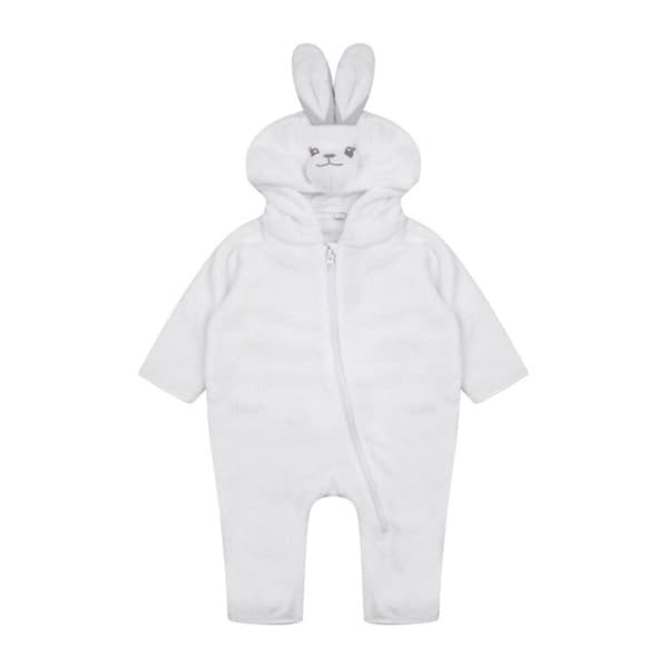 Larkwood Childrens/Kids Rabbit Jumpsuit White 12-18 Months