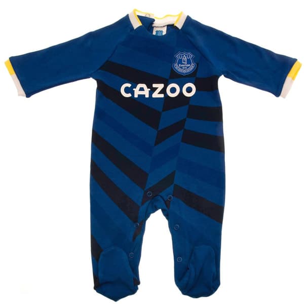Everton FC Baby Crest Sleepsuit Royal Blue/White 0-3 Months