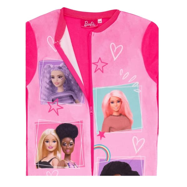 Barbie Sleepsuit för flickor med ikoner