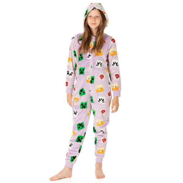 Minecraft Girls All-Over Print Sleepsuit