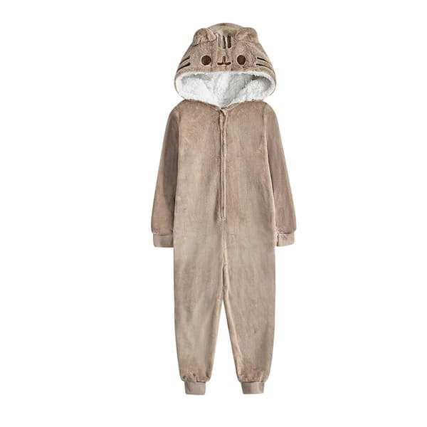 Pusheen Girls 3D Ears 3D Ears Sleepsuit Brown 11-12 Years