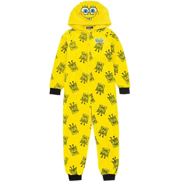 SpongeBob SquarePants Childrens/Kids Repeat Print Sleepsuit
