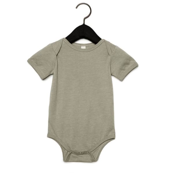 Bella + Canvas Kortärmad body i trikå för baby