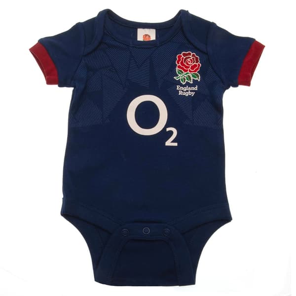 England RFU Baby 2023-2024 Bodysuit (Förpackning med 2)