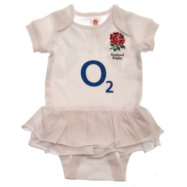 England RFU Baby 2023-2024 Double Frill Tutu White/Red 9-12 Months