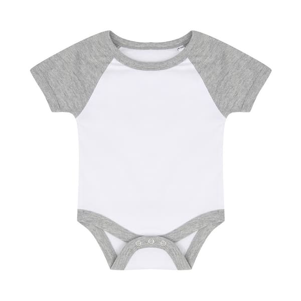 Larkwood Baby Essential Short-Sleeved Baseball Bodysuit