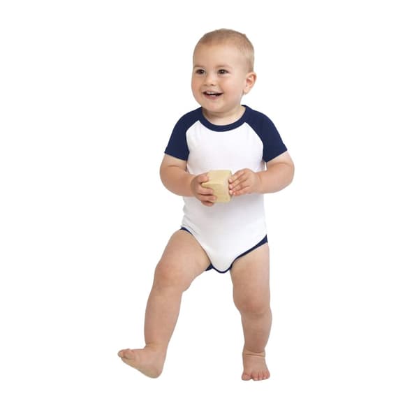 Larkwood Baby Essential Kortärmad basebollbody