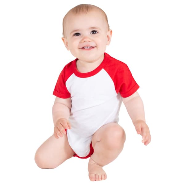 Larkwood Baby Essential Kortärmad basebollbody