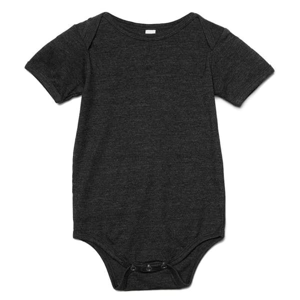 Bella + Canvas Baby Heather Jersey Short-Sleeved Bodysuit
