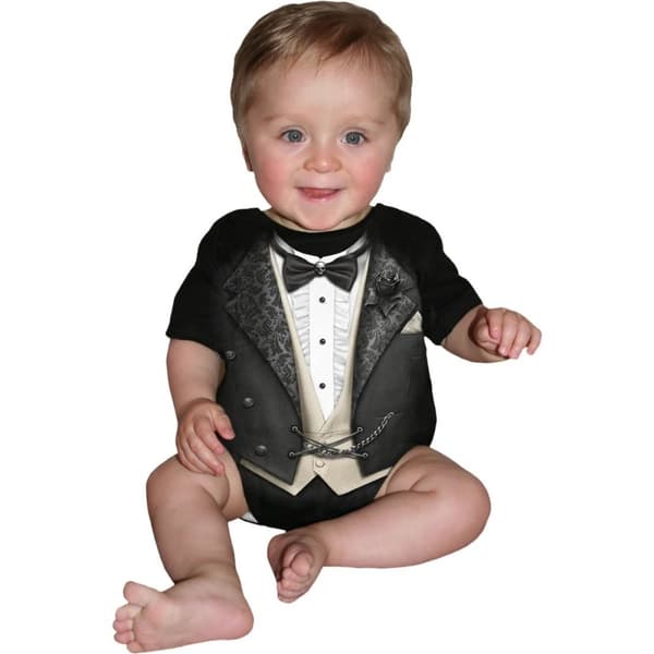 Spiral Direct Baby Tuxed Sleepsuit
