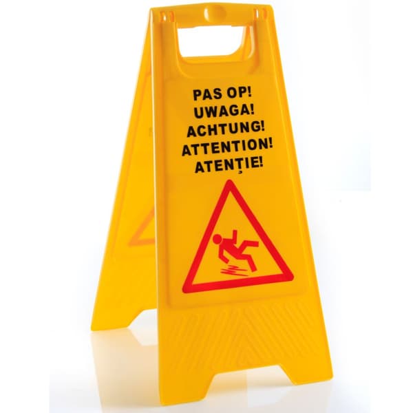 Informationsskilt Forsigtig Glat gulv - Hendi 663950