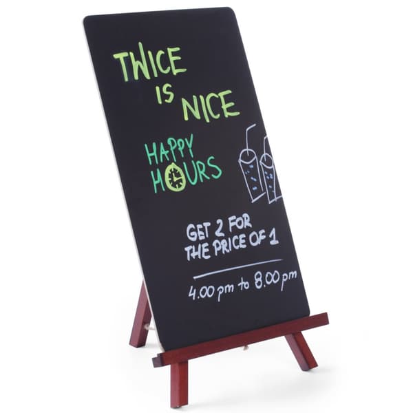 MENY reklaminformationstavla stående på ett staffli för restauranger 220x360mm - Hendi 664070