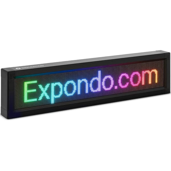 Reklamelystavle 192 x 32 farverige LED'er 67 x 19 cm