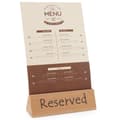 Miniatyrbild 3 av 3: Träinformationsskylt RESERVERAD RESERVATION - Hendi 664308