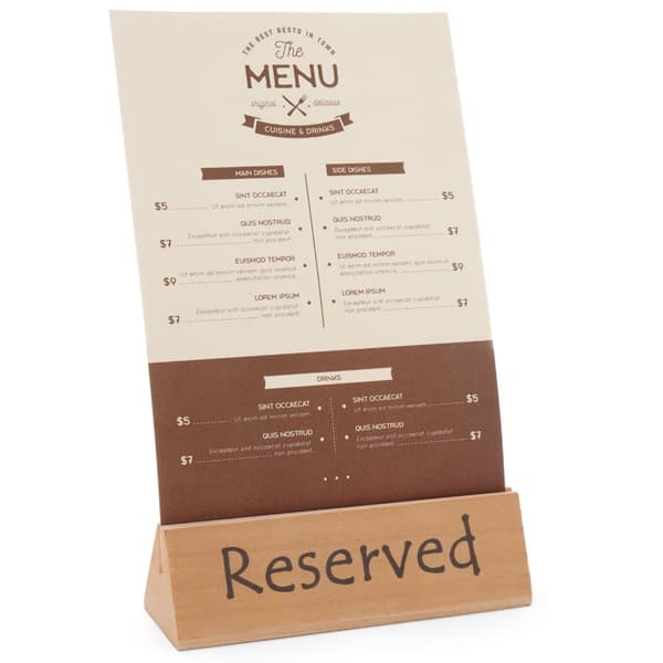 Träinformationsskylt RESERVERAD RESERVATION - Hendi 664308