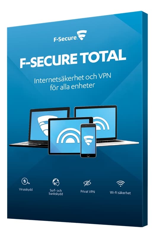 F-Secure TOTAL (SAFE+Freedome VPN) 1år 15 enh Full | CDON